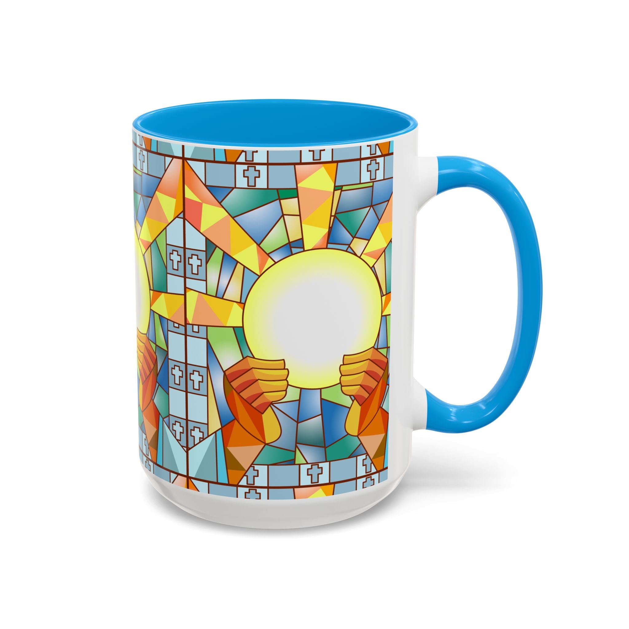 Stained Glass Eucharist Chalice Mug | Church Communion Ceramic Mug