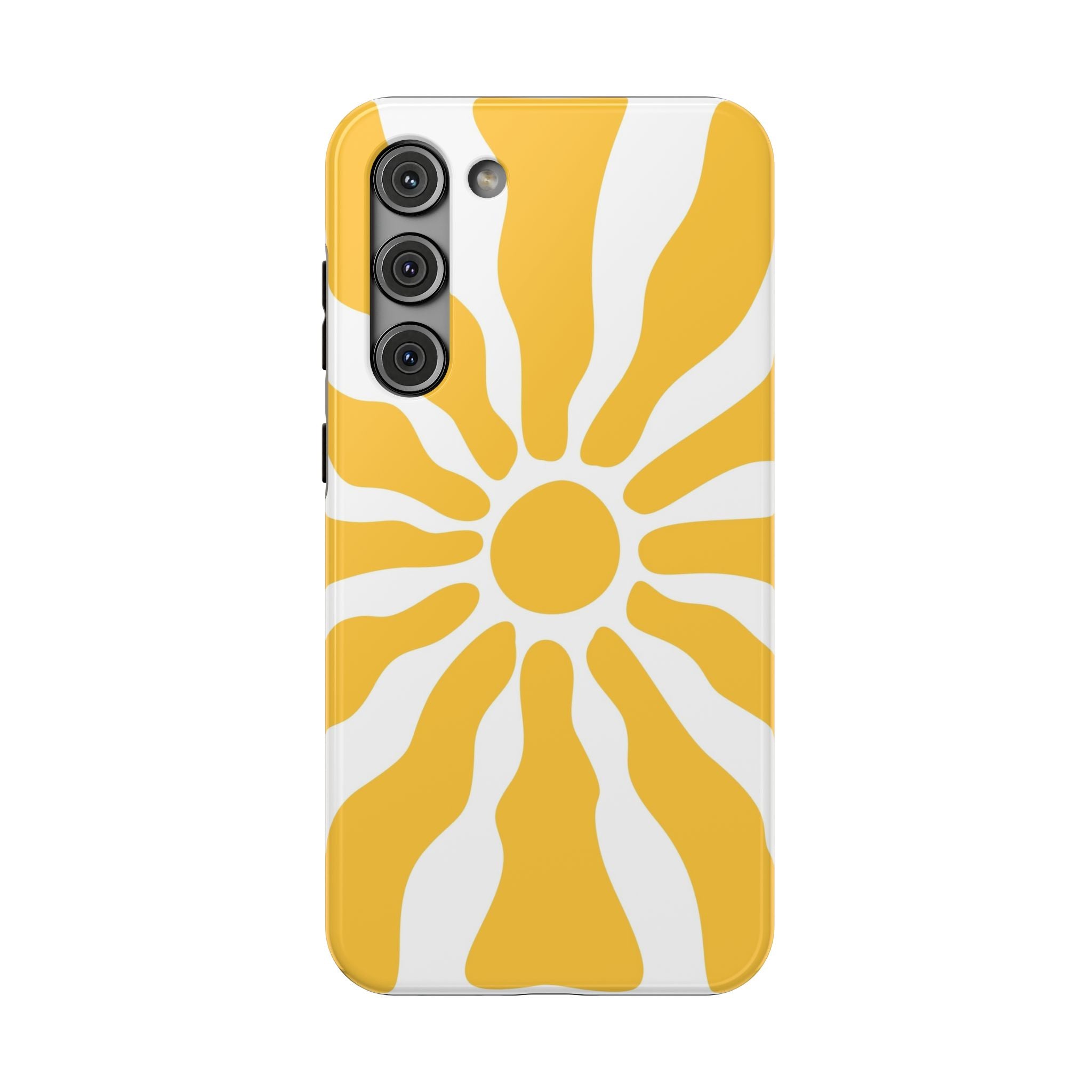 Retro Sunburst iPhone Case | Impact-Resistant Phone Case