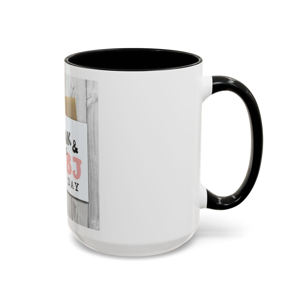 Happy Steak & BJ Day Mug | Novelty Coffee Mug, Humorous Holiday Design