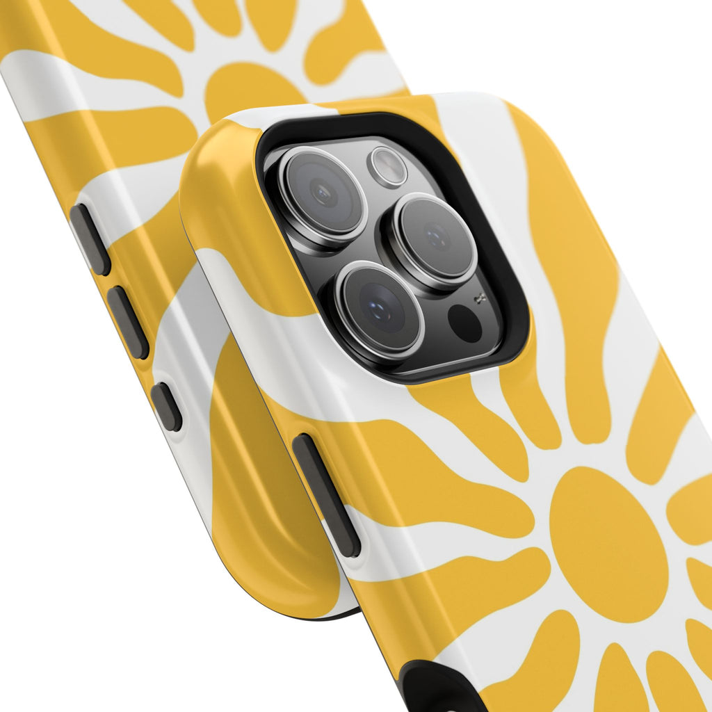 Retro Sunburst iPhone Case | Impact-Resistant Phone Case