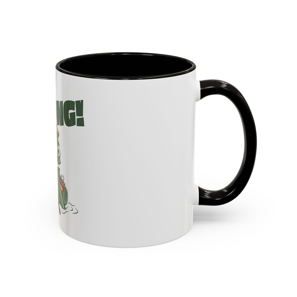 Gone Fishing fish character Mug | 11oz 15oz colorful ceramic