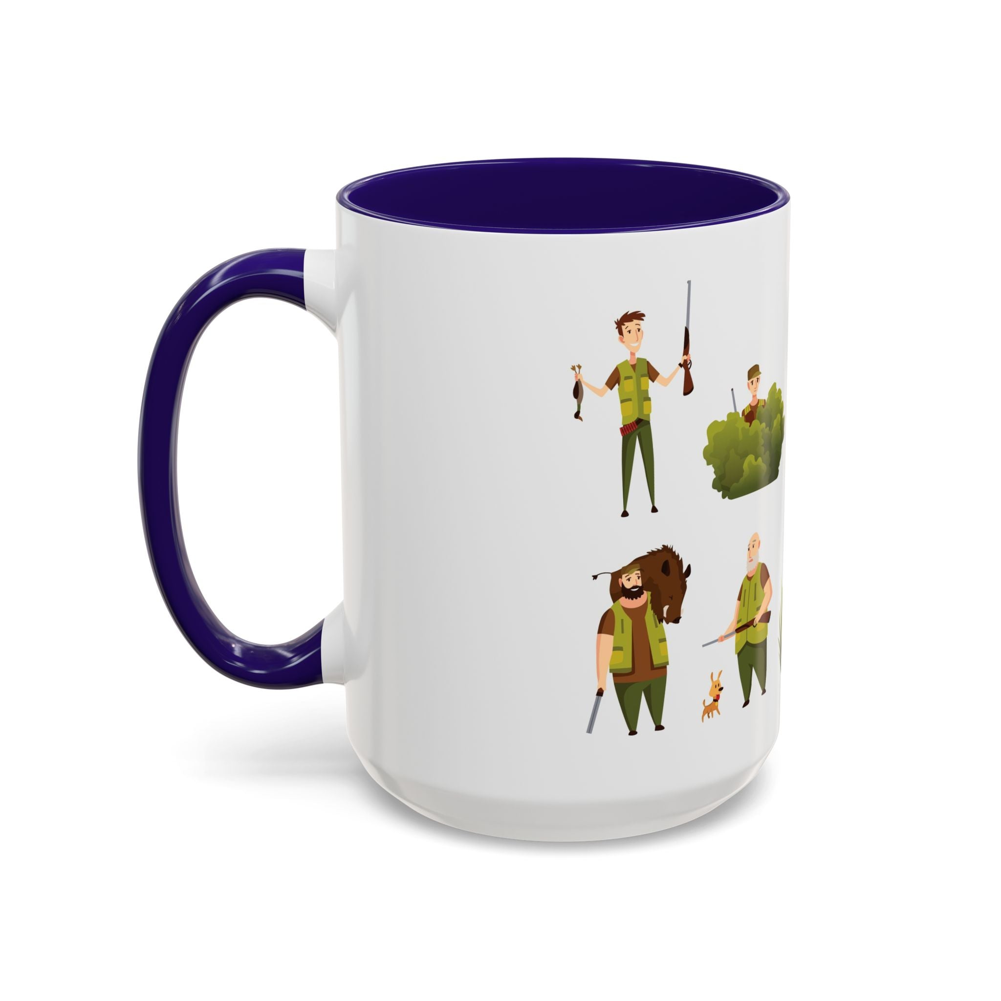 Hunter Pattern Mug | Hunting Illustrations, Outdoorsman Coffee Cup