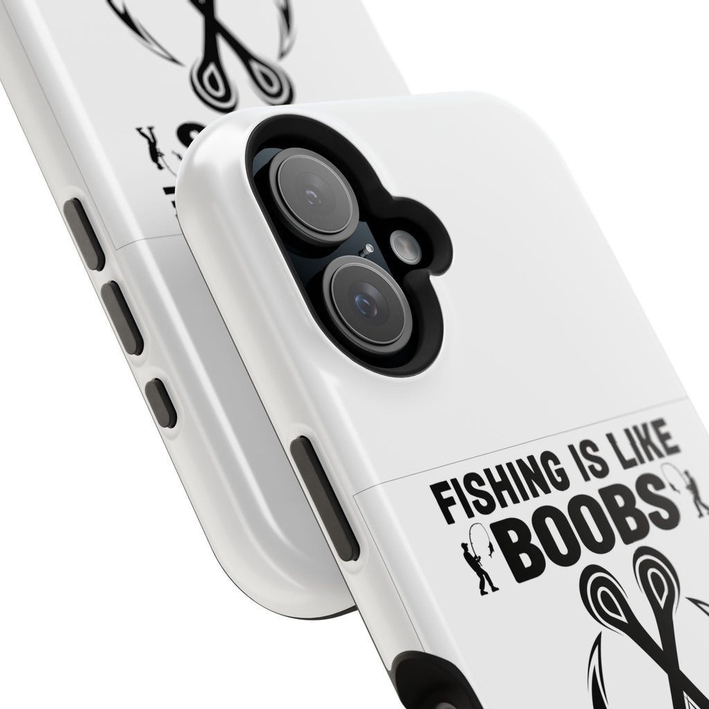 Fishing Is Like Boobs phone case | Impact-Resistant Case