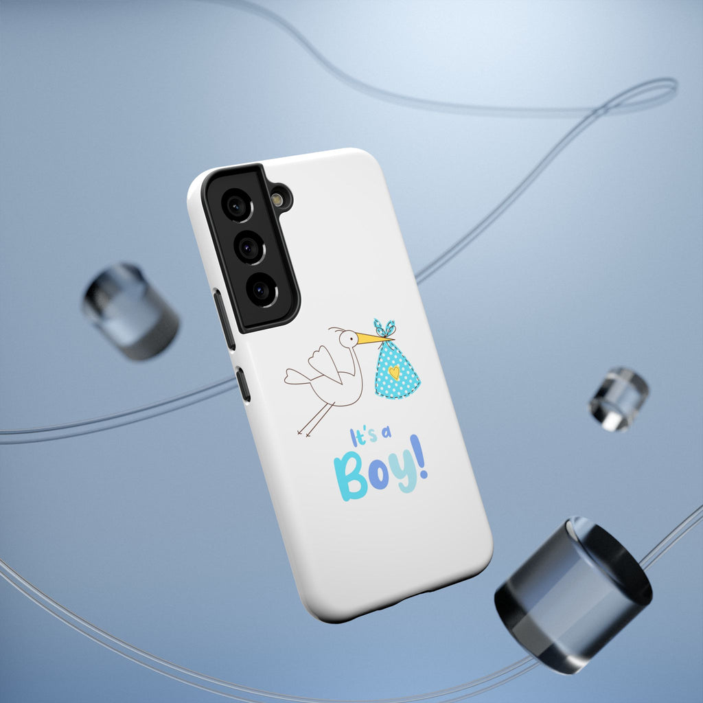 Stork 'It's a Boy' Phone Case | Impact-Resistant Case