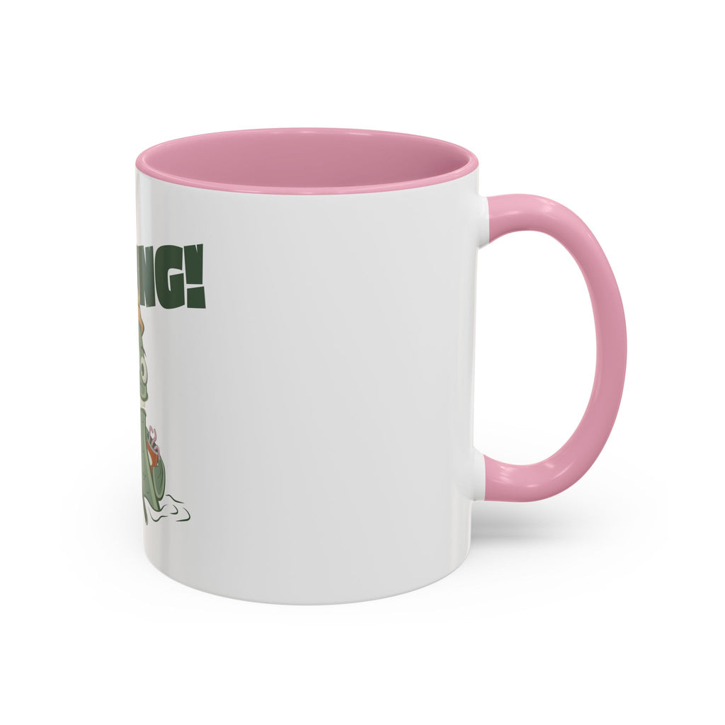 Gone Fishing fish character Mug | 11oz 15oz colorful ceramic