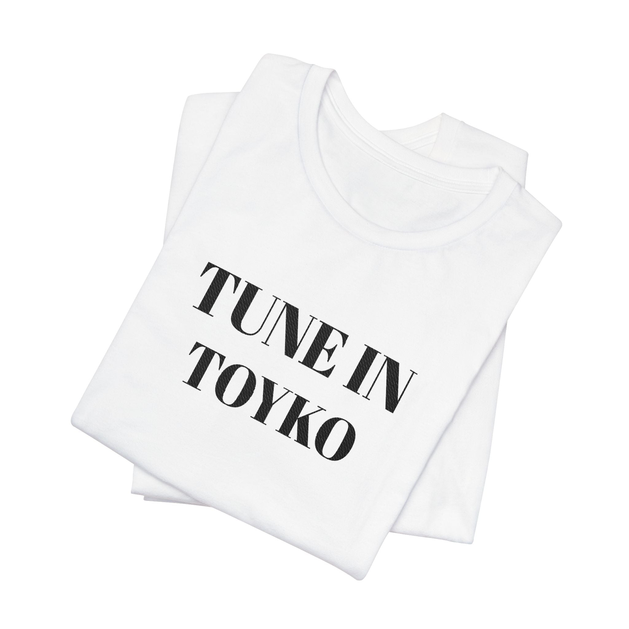Tune In Toyko Tee | Text Graphic Shirt, Minimalist Stencil Typography