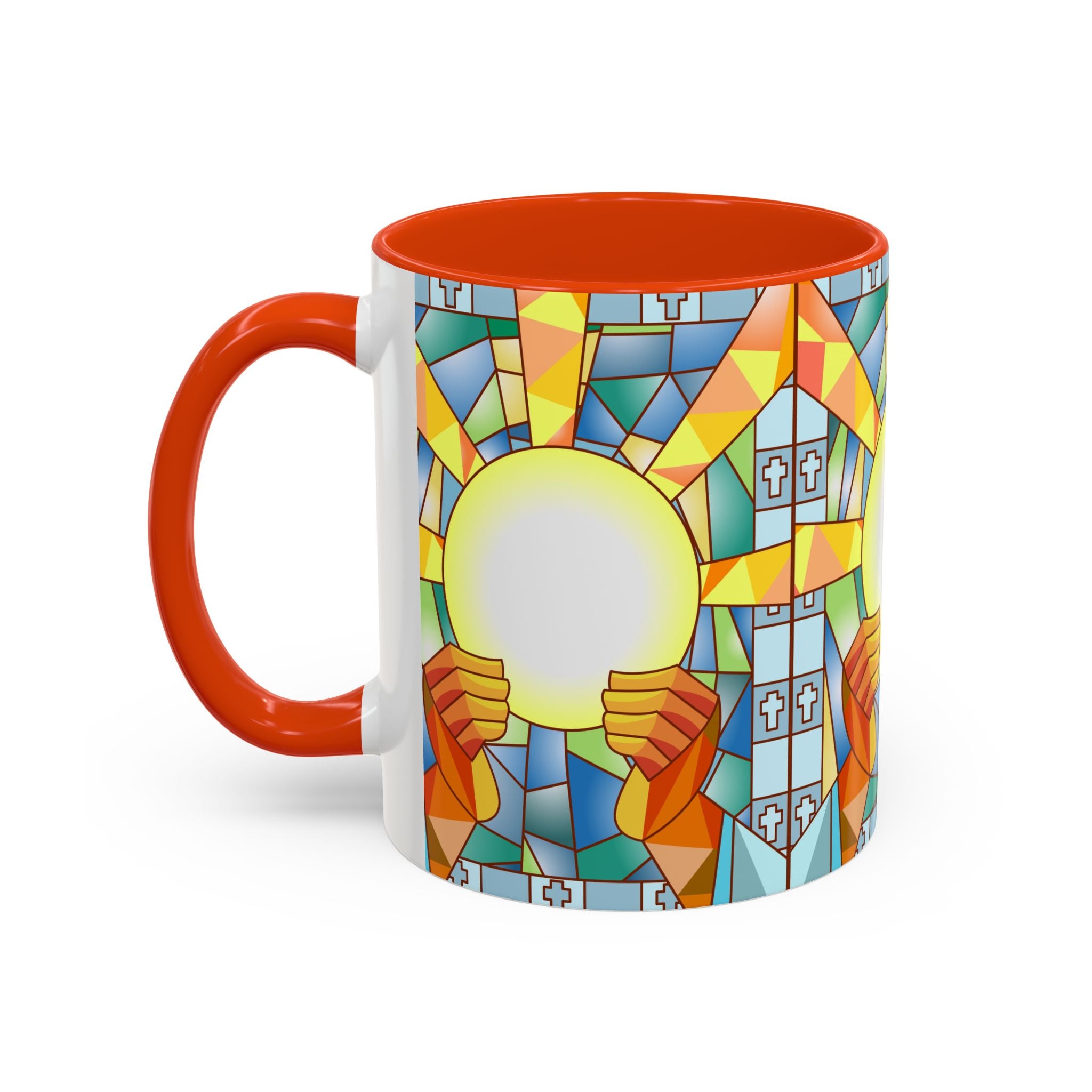 Stained Glass Eucharist Chalice Mug | Church Communion Ceramic Mug