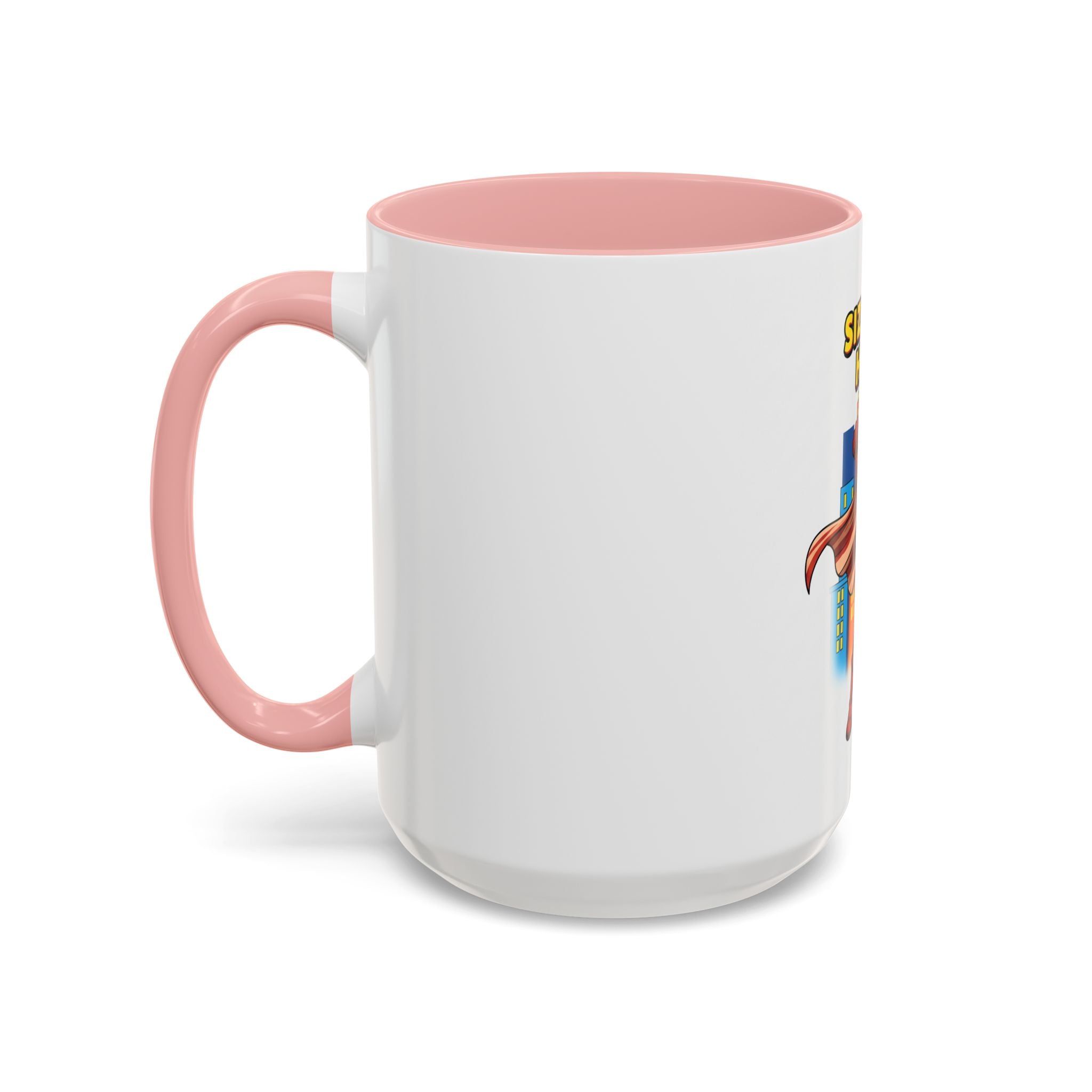 Sizzling Hero Mug | Accent Coffee Mug 11oz 15oz, Superhero City Design