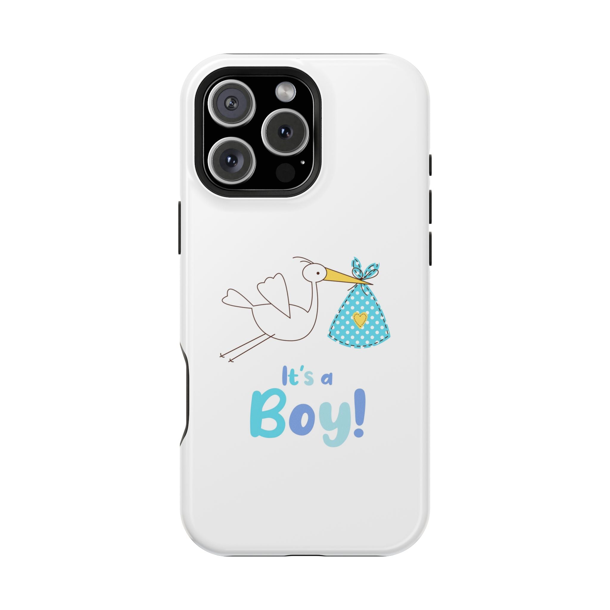 Stork 'It's a Boy' Phone Case | Impact-Resistant Case