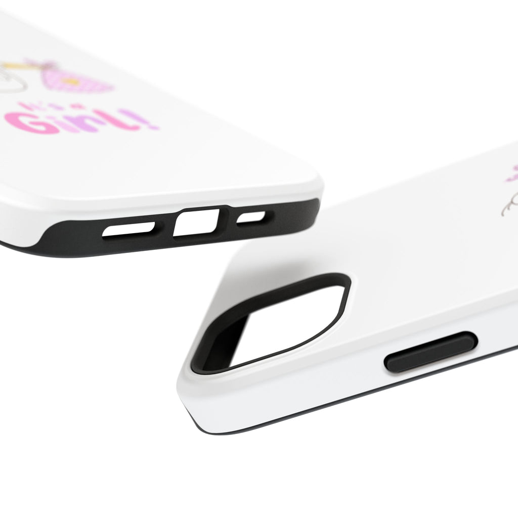 Phone Case - "It's a Girl!" Stork Baby Announcement Impact-Resistant Case