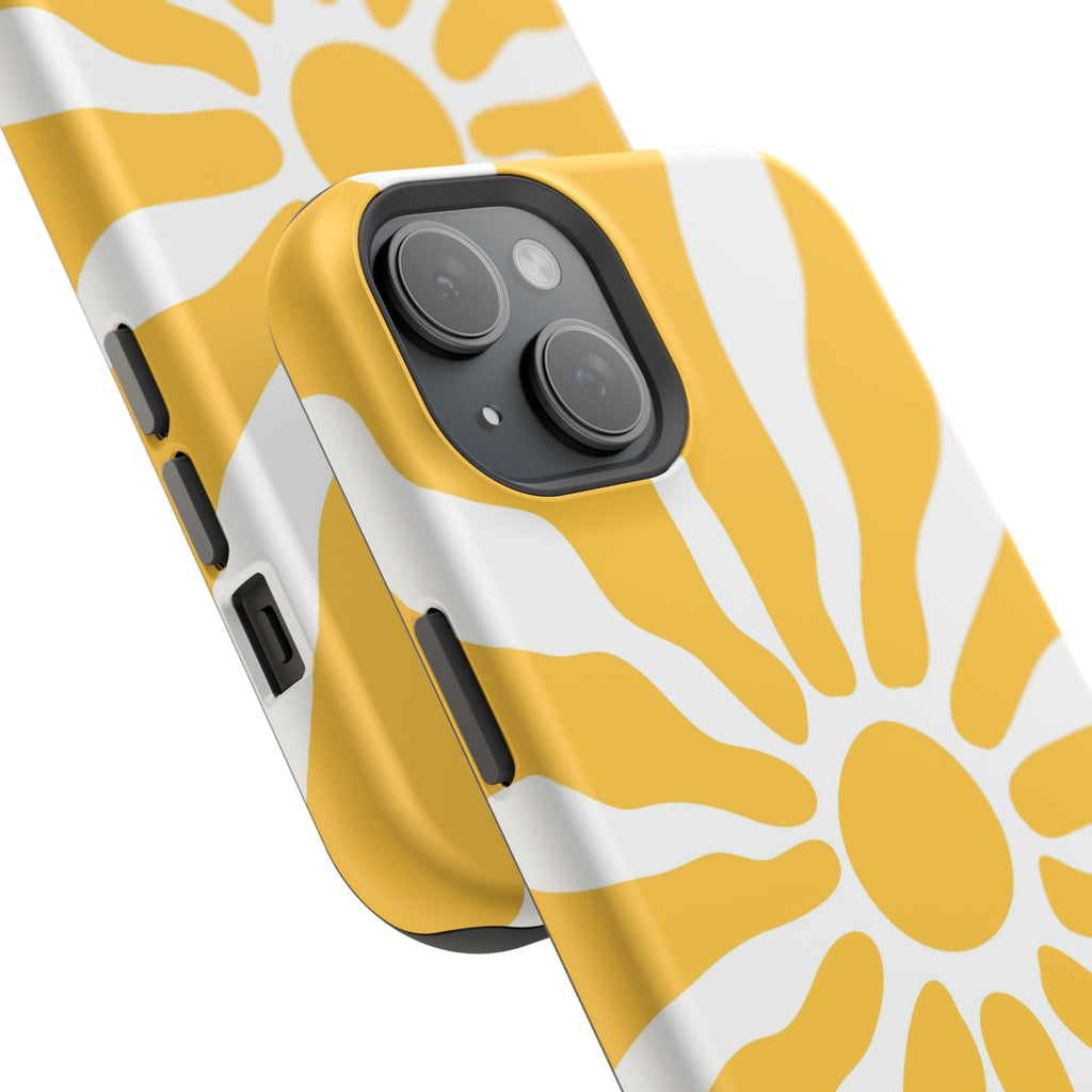 Retro Sunburst iPhone Case | Impact-Resistant Phone Case