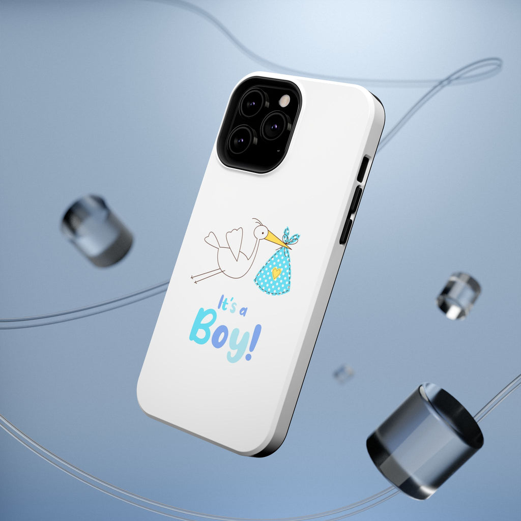 Stork 'It's a Boy' Phone Case | Impact-Resistant Case