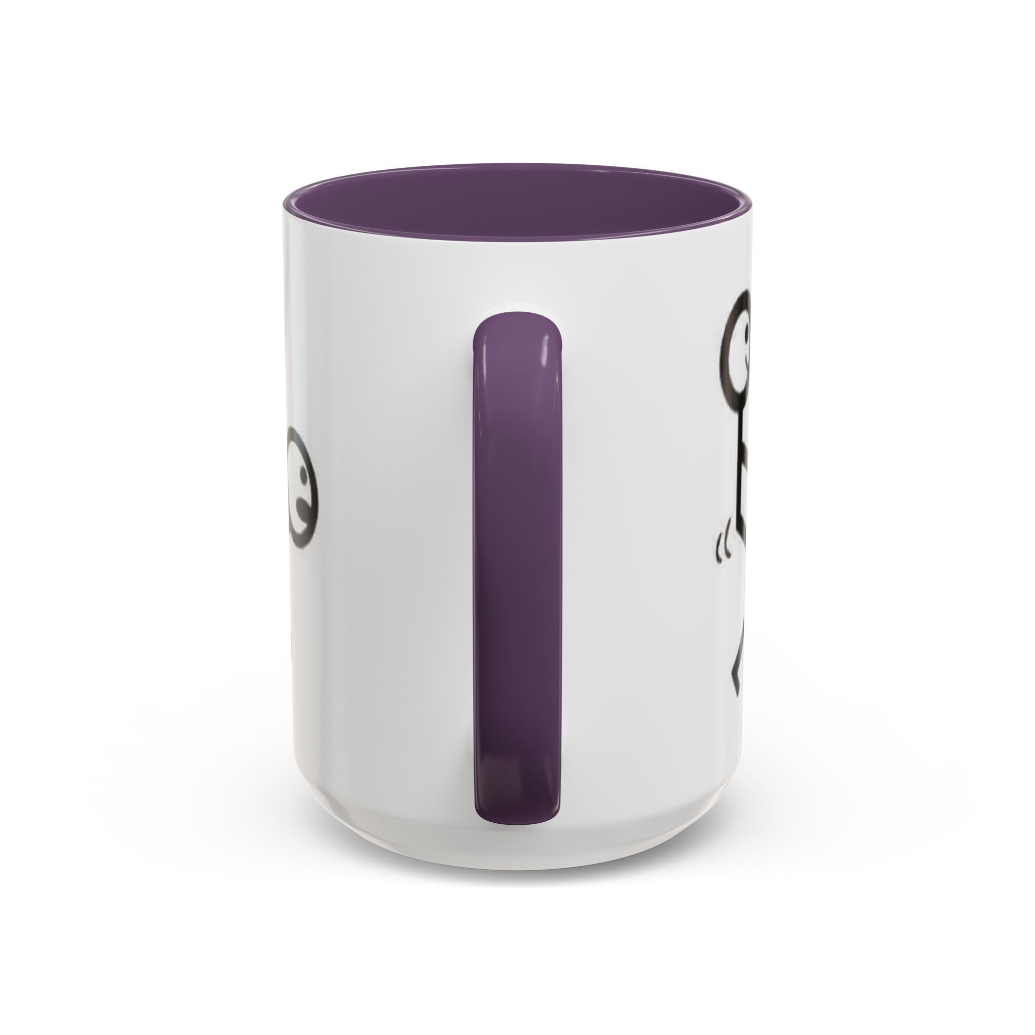 Sit Before It Mug | Funny Stick Figure Coffee Cup, Morning Routine Accent Mug