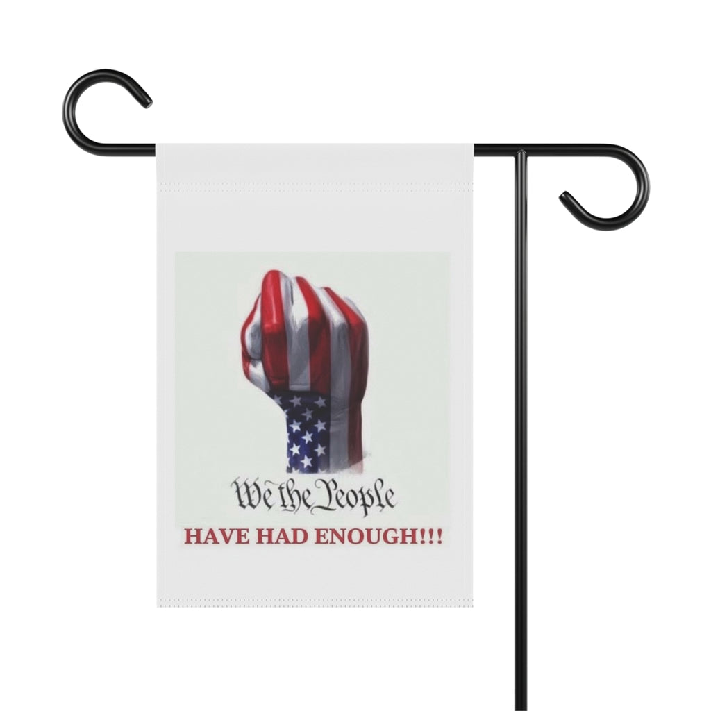 We The People Fist garden flag | House Banner, Patriotic American Flag Design