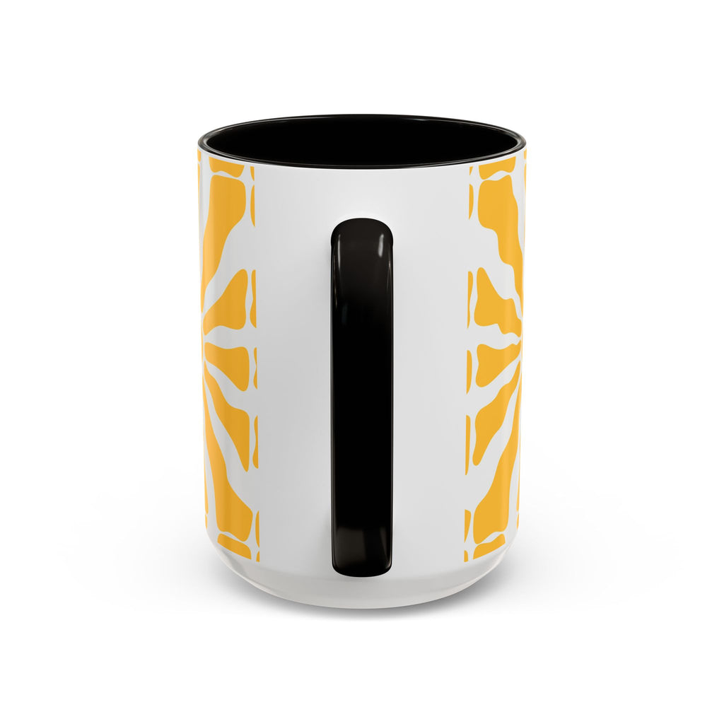 Yellow Sunburst Mug | Ceramic Coffee Cup