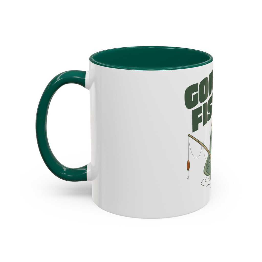 Gone Fishing fish character Mug | 11oz 15oz colorful ceramic