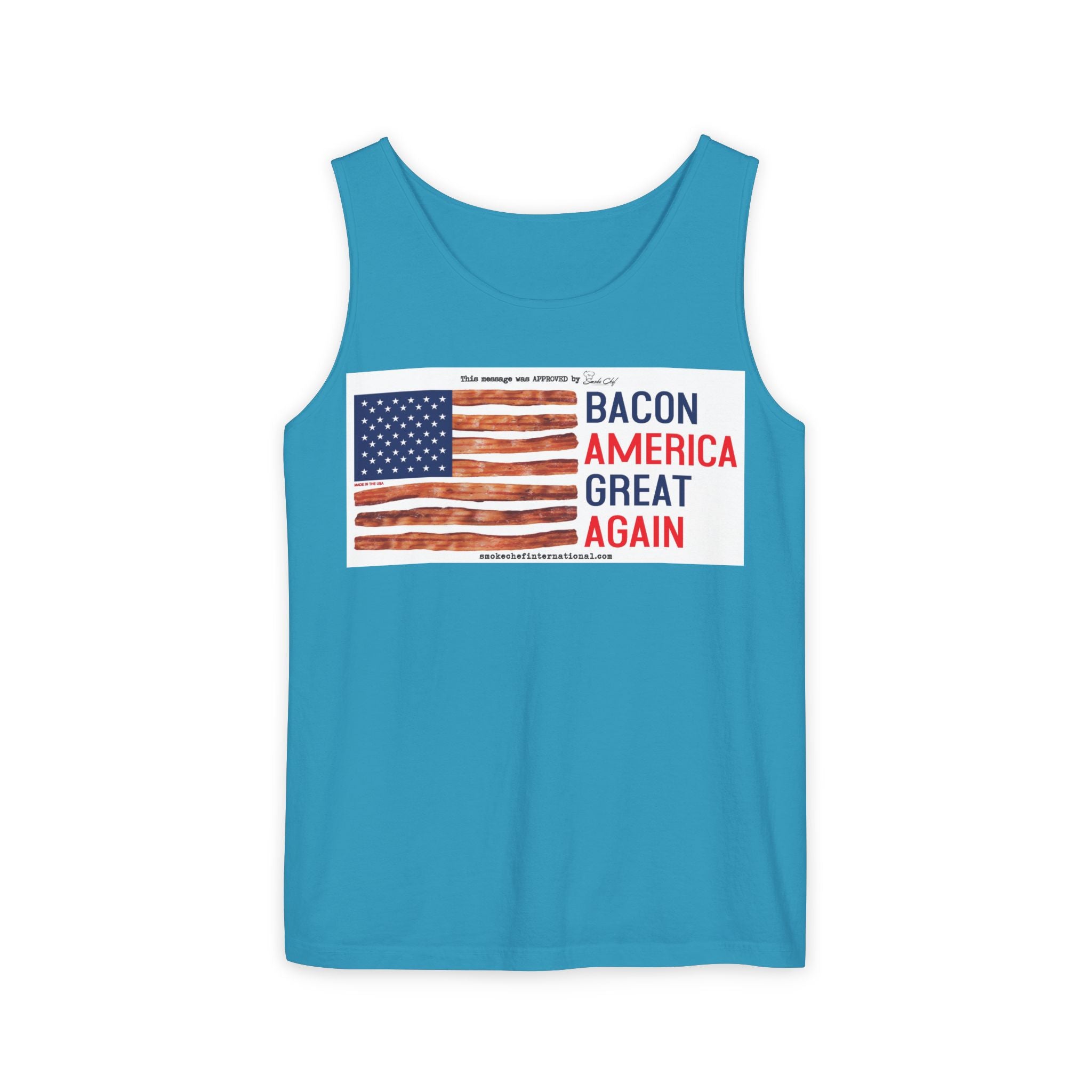 Bacon America Great Again Tank Top | American Flag Bacon Graphic