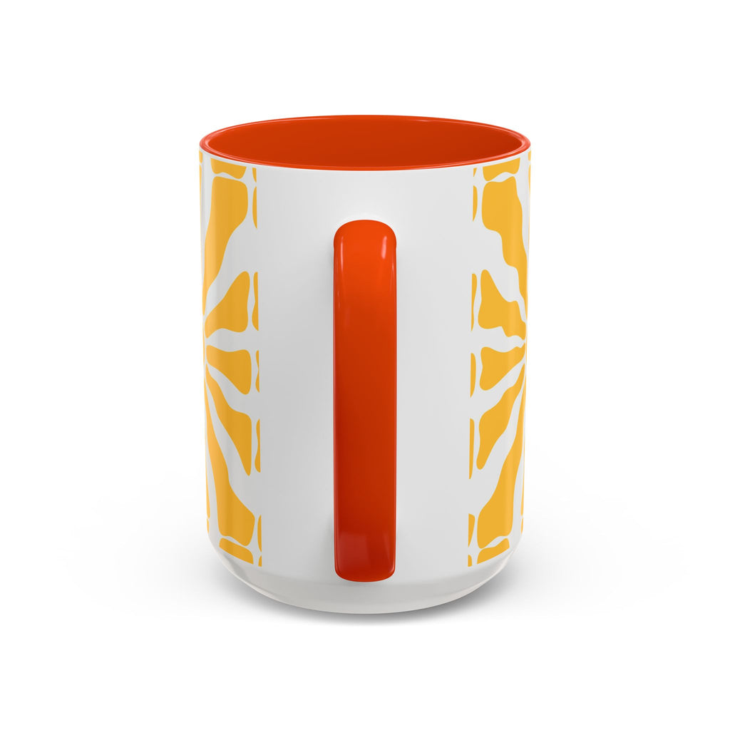 Yellow Sunburst Mug | Ceramic Coffee Cup
