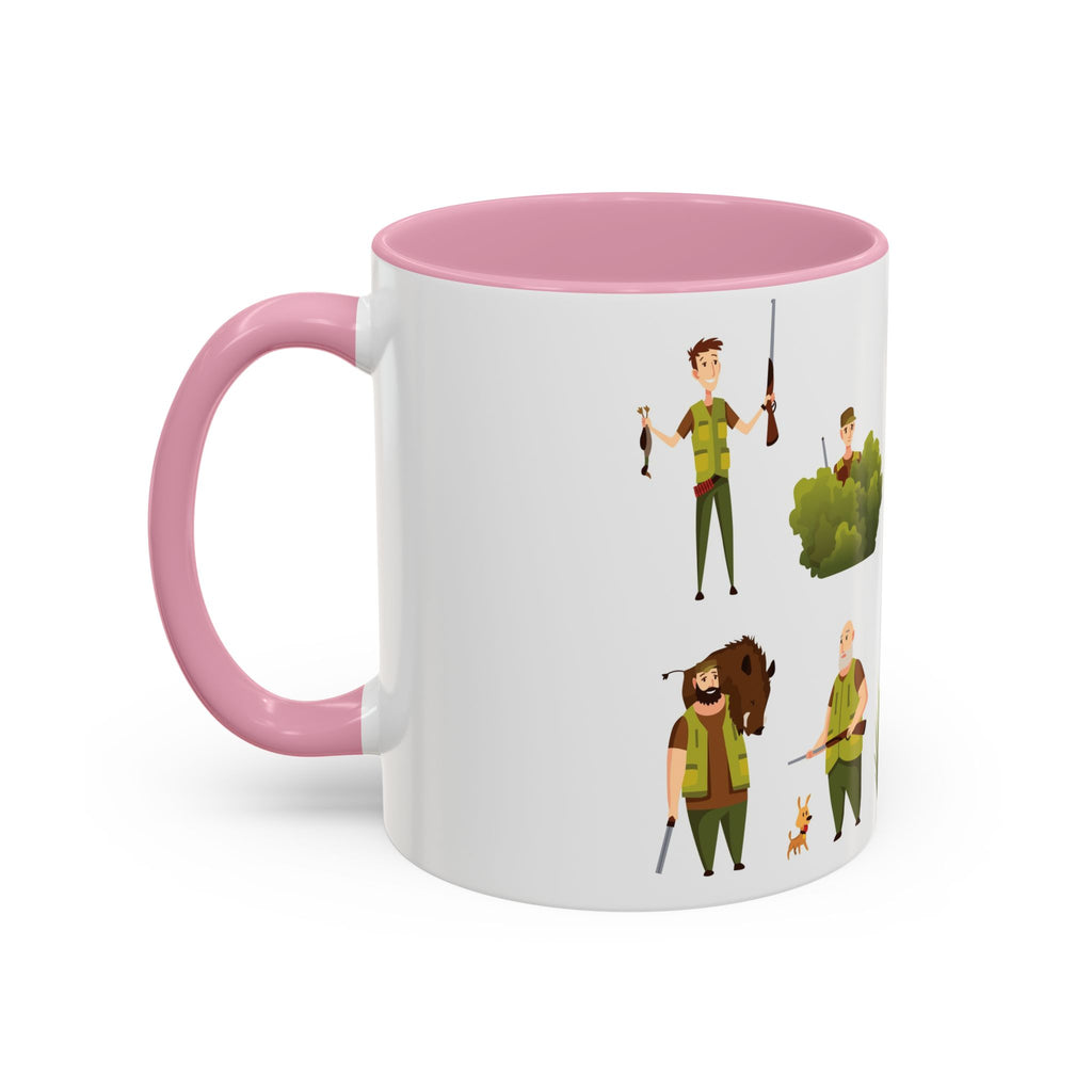 Hunter Pattern Mug | Hunting Illustrations, Outdoorsman Coffee Cup