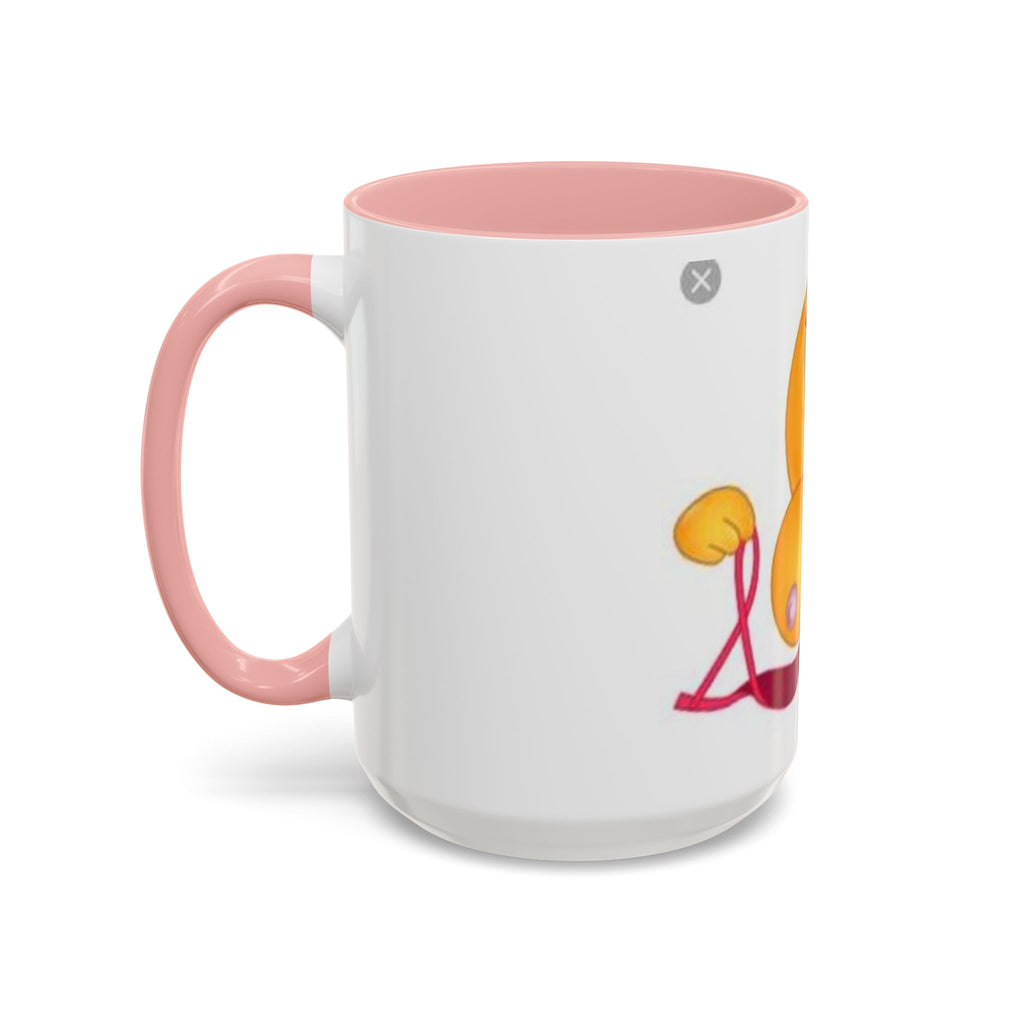 Winking Boob Emoji Mug Accent Coffee Mug | 11oz 15oz