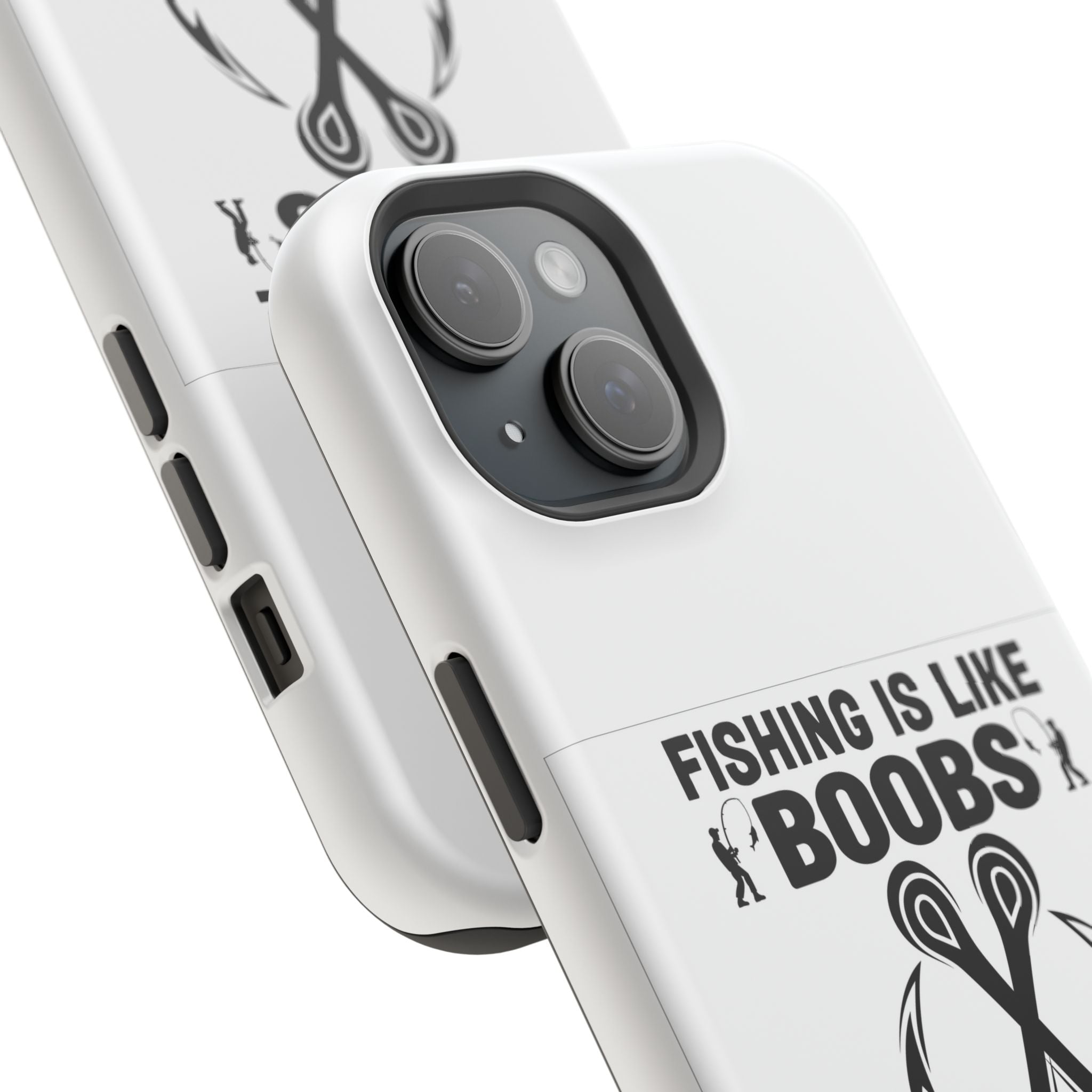 Fishing Is Like Boobs phone case | Impact-Resistant Case