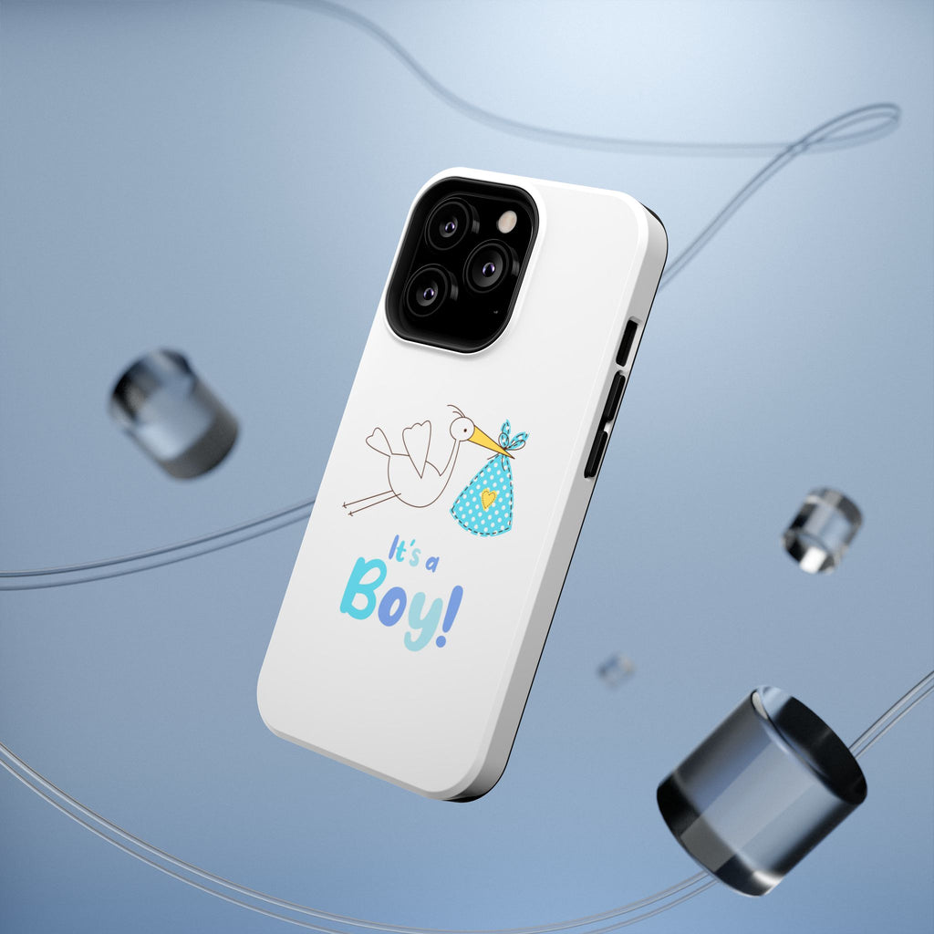 Stork 'It's a Boy' Phone Case | Impact-Resistant Case