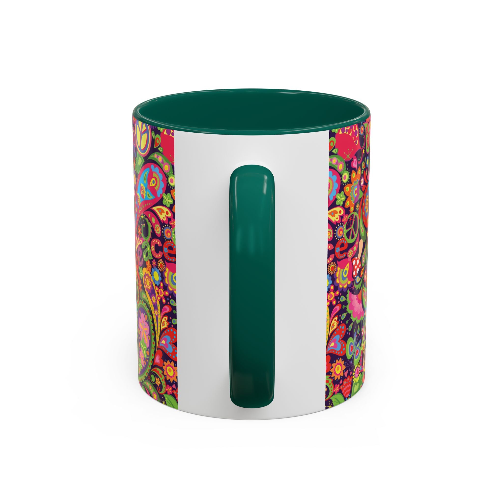 Psychedelic Paisley Peace Mug | Colorful 11oz or 15oz Ceramic