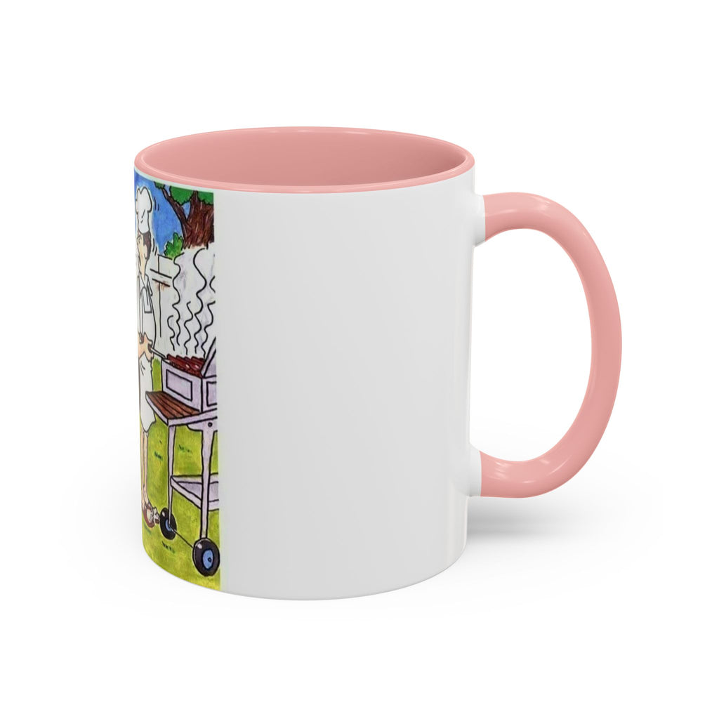 Backyard BBQ Cartoon mug | Accent Coffee Mug 11oz 15oz