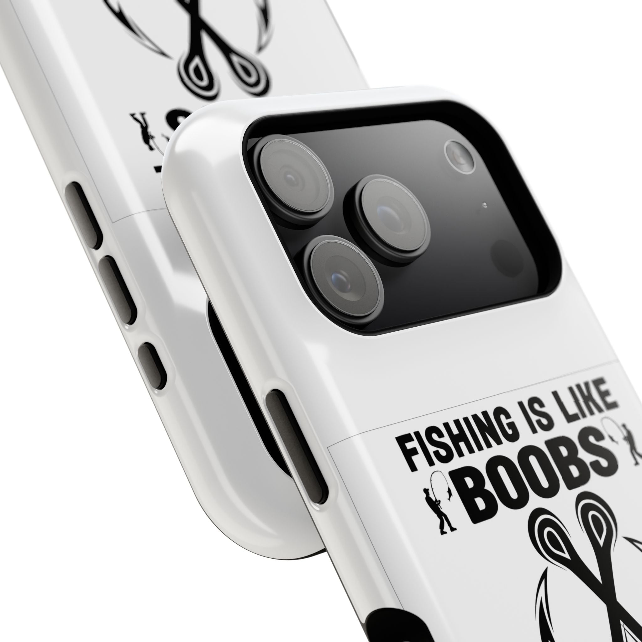 Fishing Is Like Boobs phone case | Impact-Resistant Case