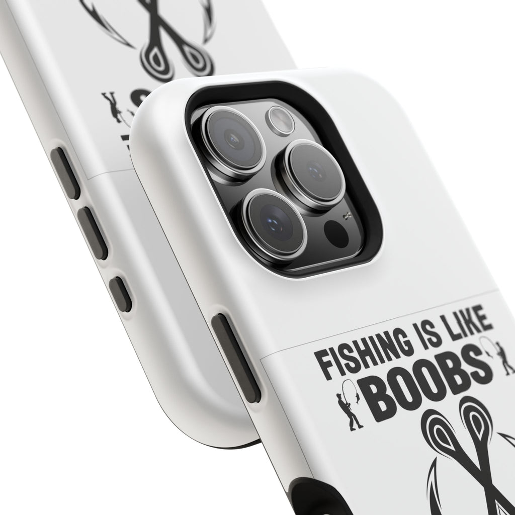 Fishing Is Like Boobs phone case | Impact-Resistant Case