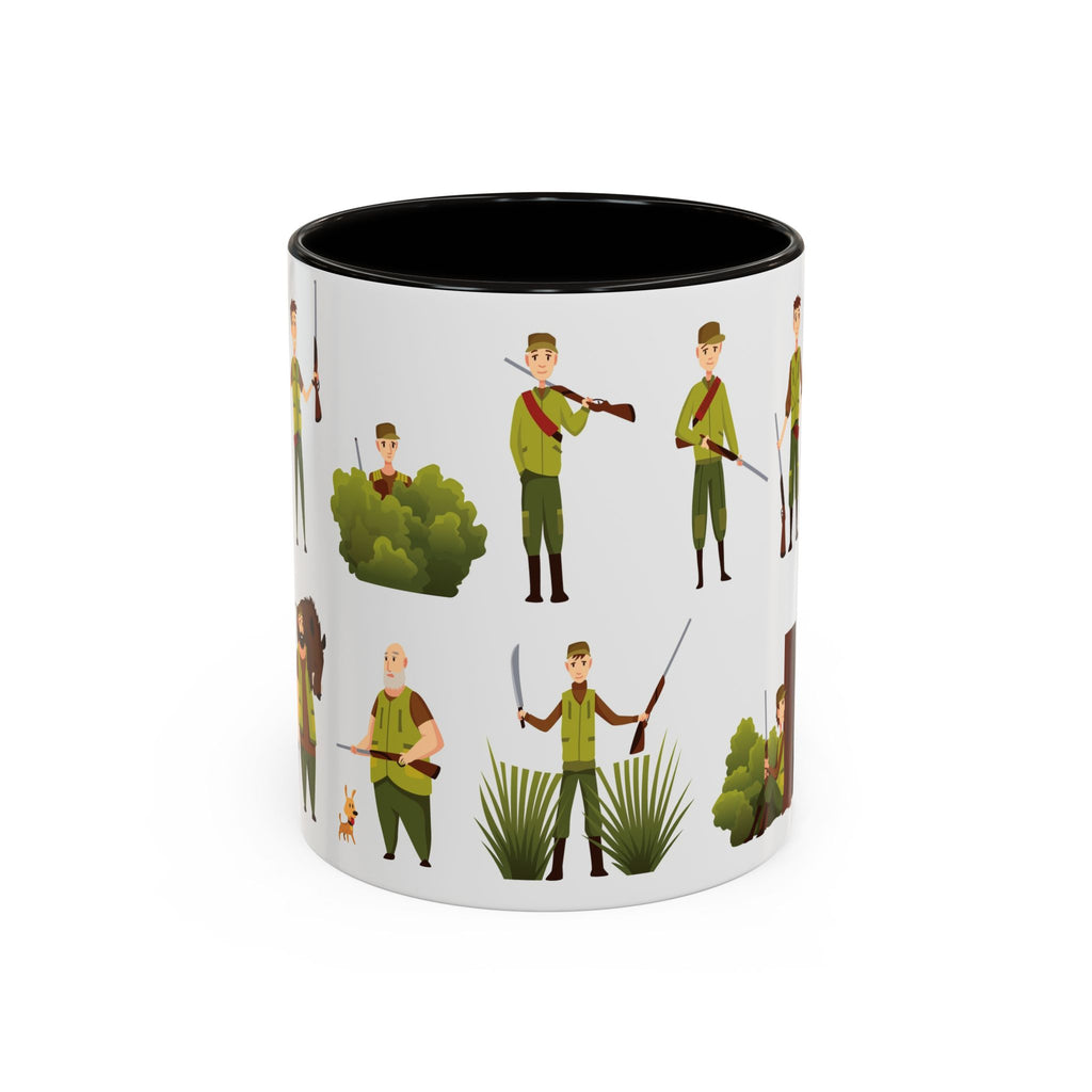 Hunter Pattern Mug | Hunting Illustrations, Outdoorsman Coffee Cup