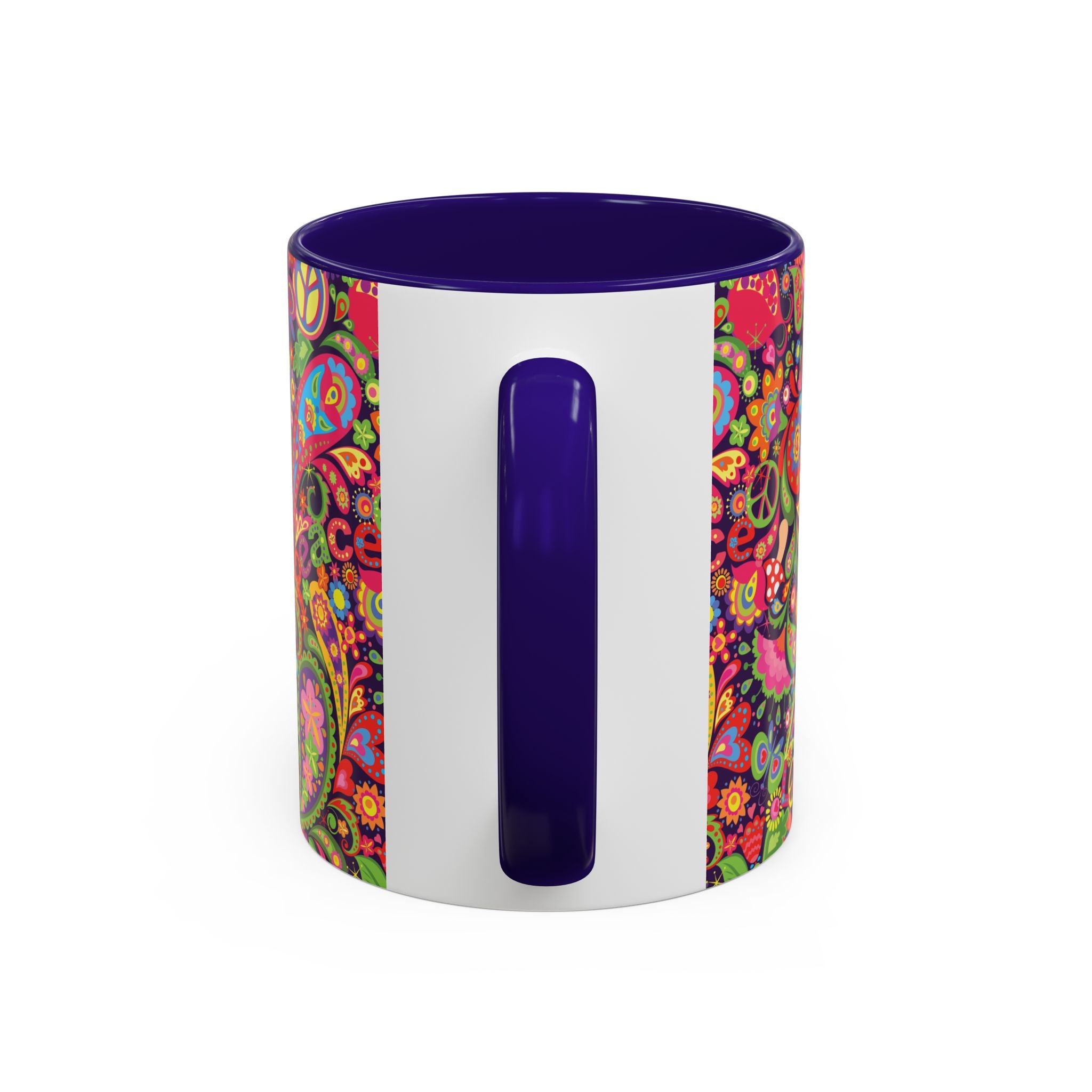Psychedelic Paisley Peace Mug | Colorful 11oz or 15oz Ceramic