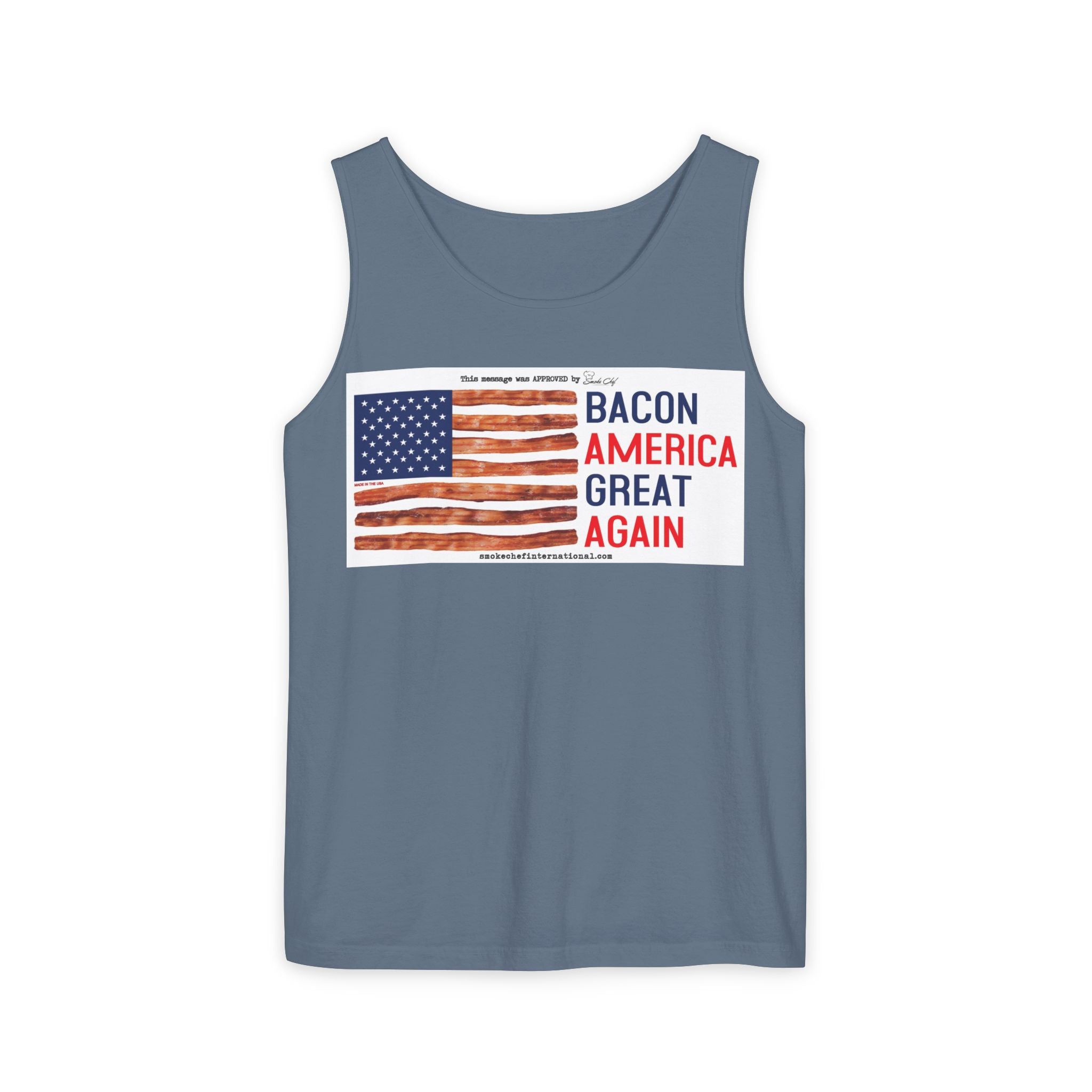 Bacon America Great Again Tank Top | American Flag Bacon Graphic