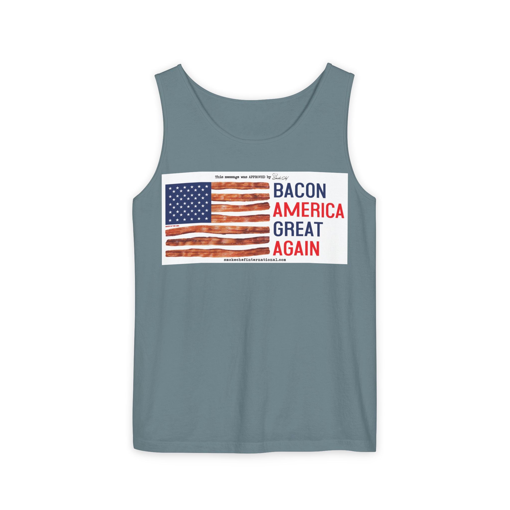 Bacon America Great Again Tank Top | American Flag Bacon Graphic