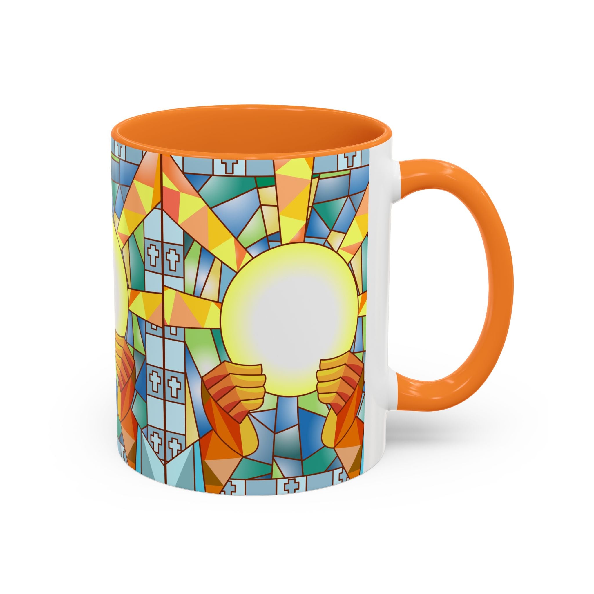 Stained Glass Eucharist Chalice Mug | Church Communion Ceramic Mug