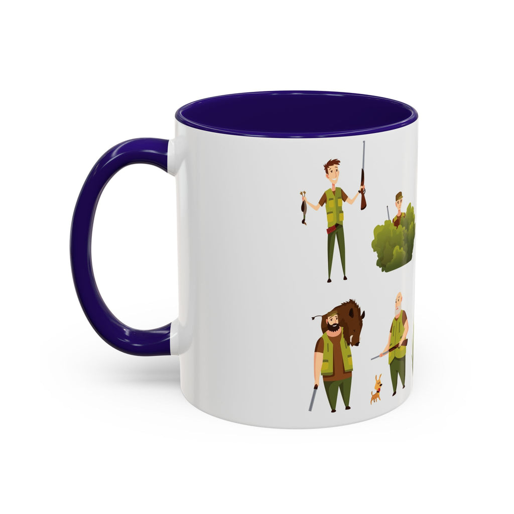 Hunter Pattern Mug | Hunting Illustrations, Outdoorsman Coffee Cup