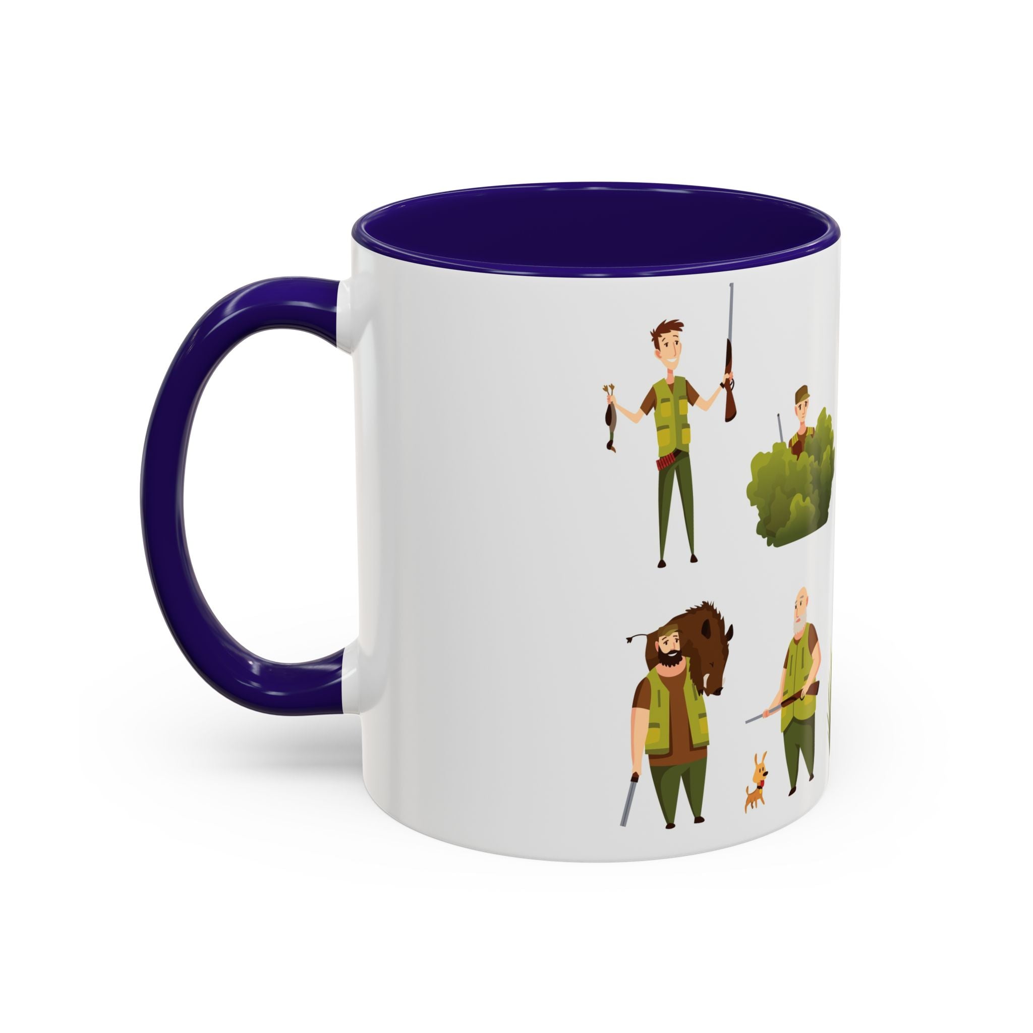 Hunter Pattern Mug | Hunting Illustrations, Outdoorsman Coffee Cup