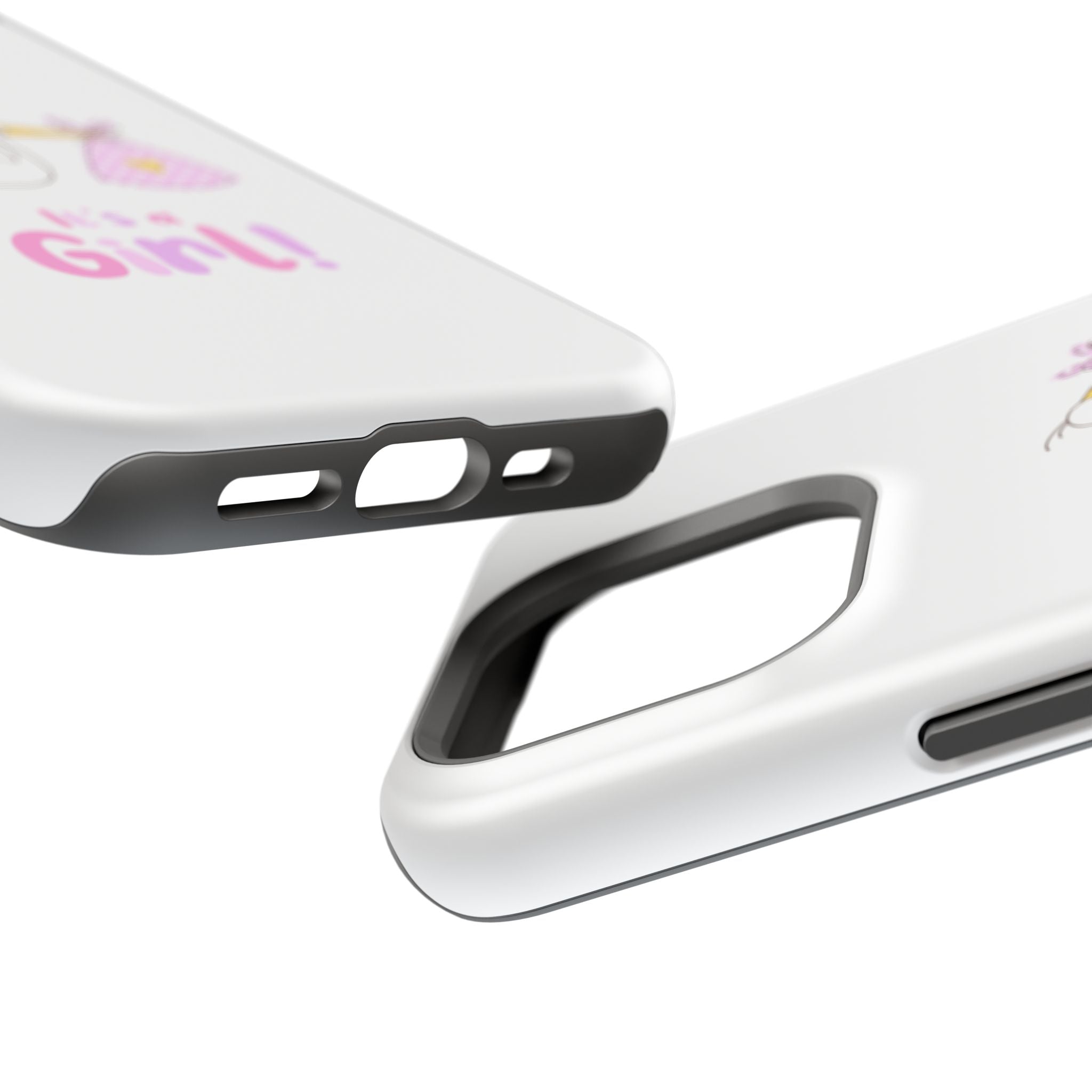 Stork carrying bundle "It's a Girl!" Phone Case | Impact-Resistant Case
