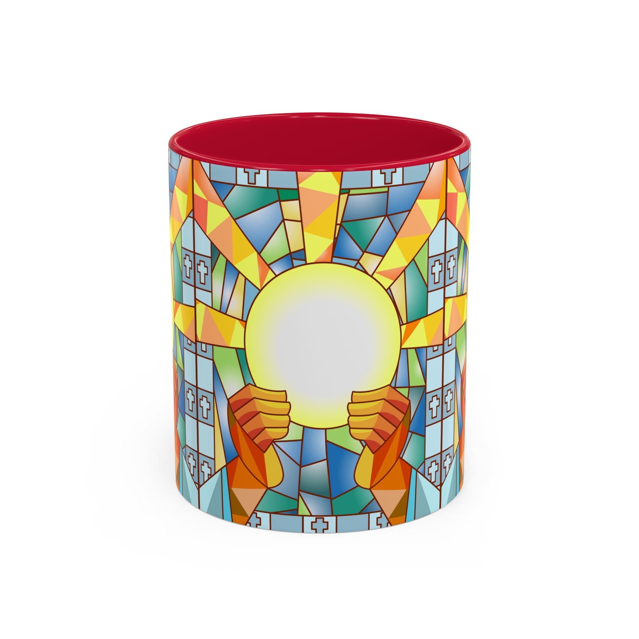 Stained Glass Eucharist Chalice Mug | Church Communion Ceramic Mug