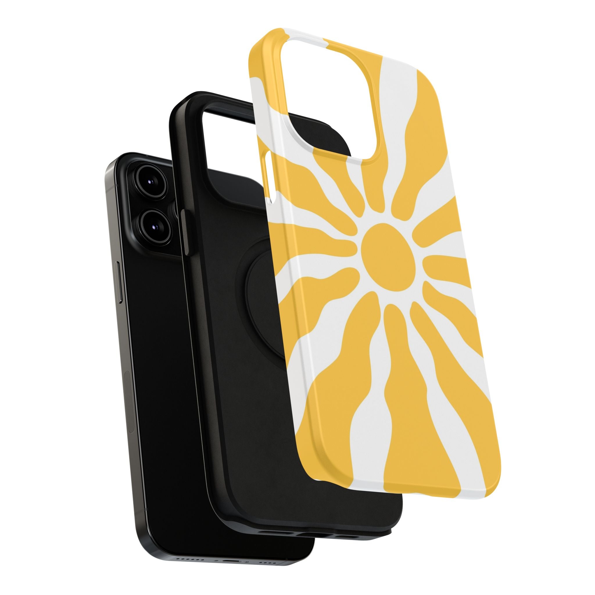 Retro Sunburst iPhone Case | Impact-Resistant Phone Case