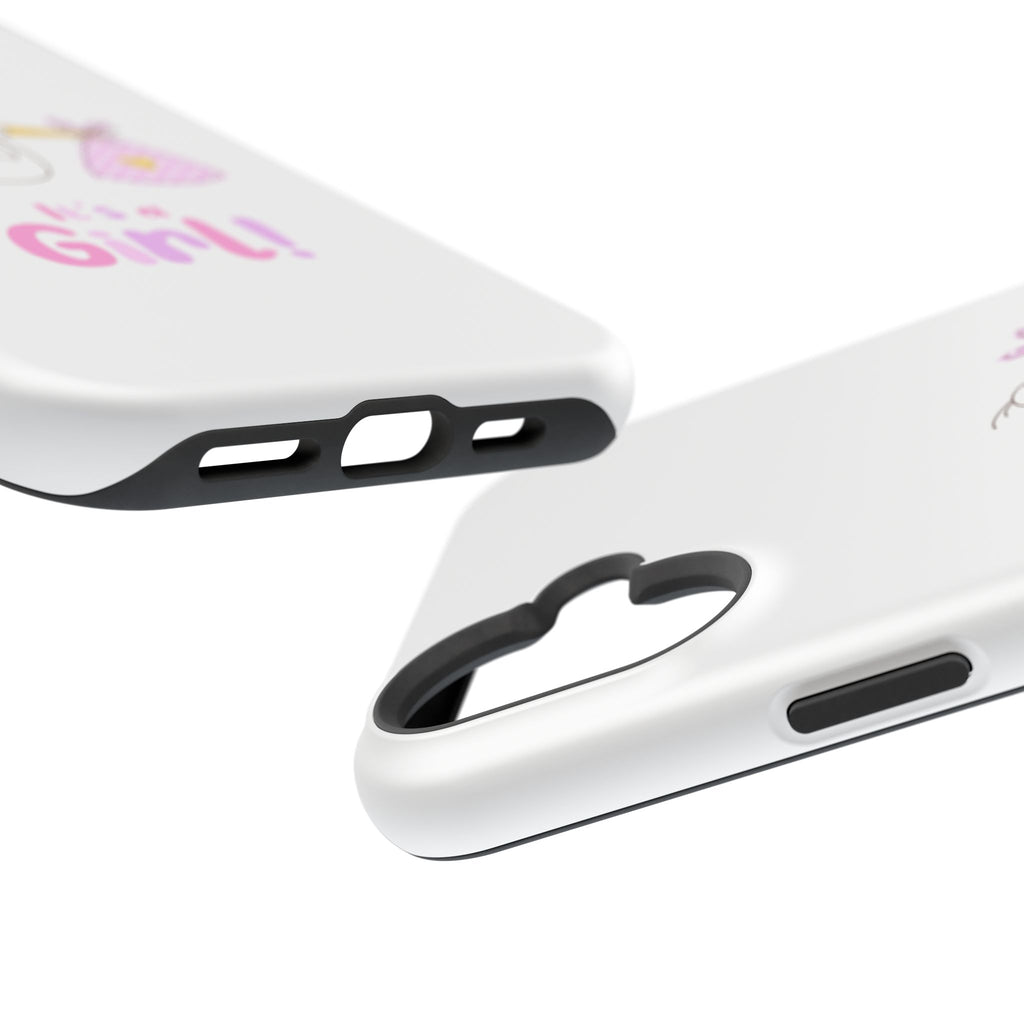 Phone Case - "It's a Girl!" Stork Baby Announcement Impact-Resistant Case