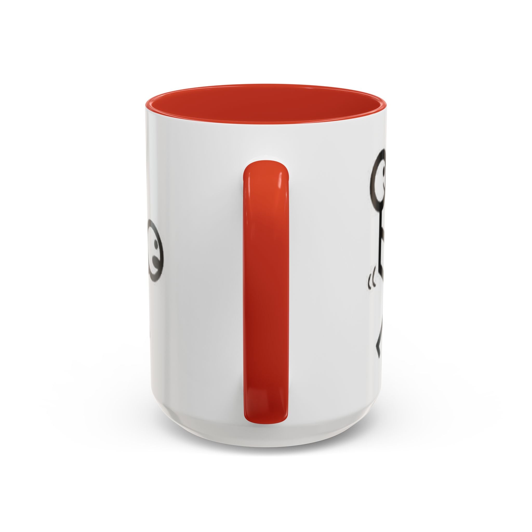 Sit Before It Mug | Funny Stick Figure Coffee Cup, Morning Routine Accent Mug