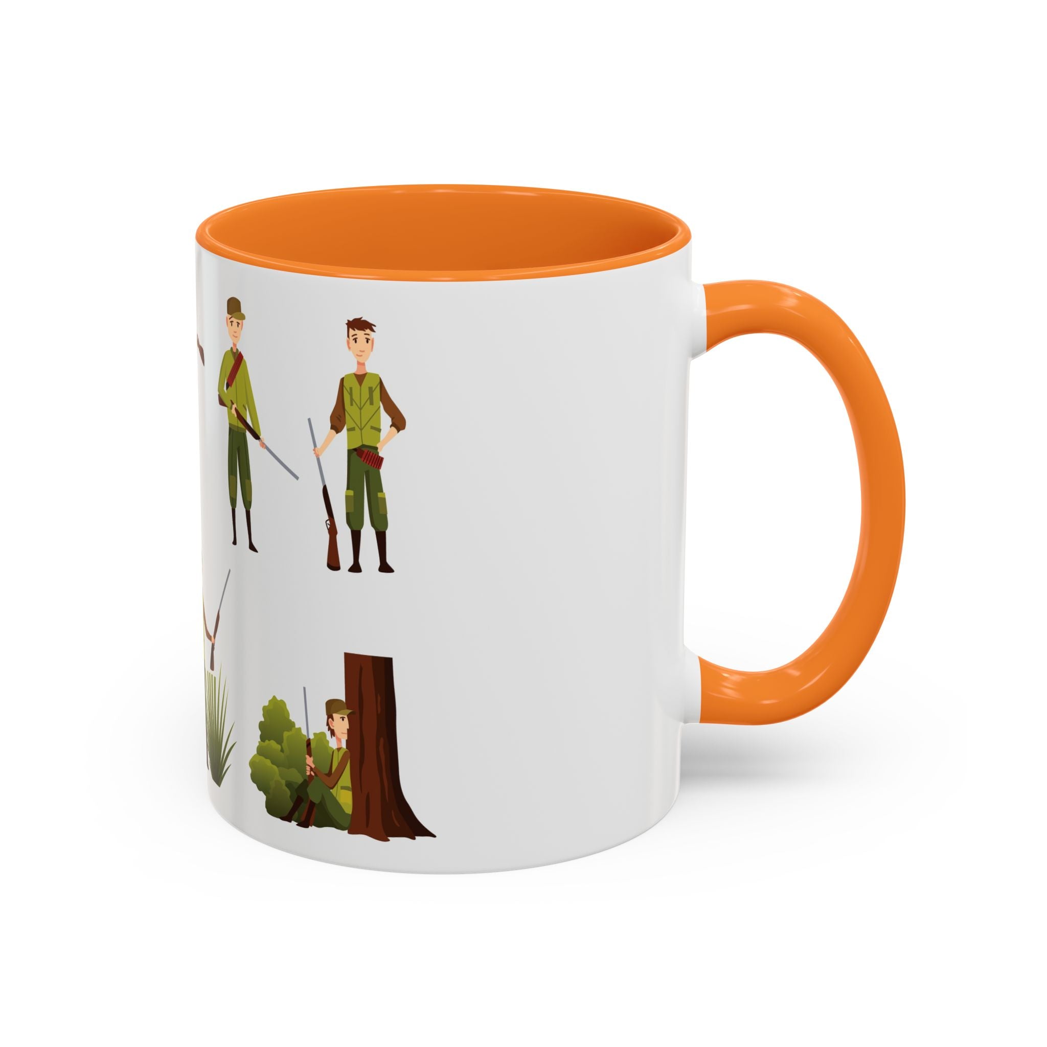 Hunter Pattern Mug | Hunting Illustrations, Outdoorsman Coffee Cup