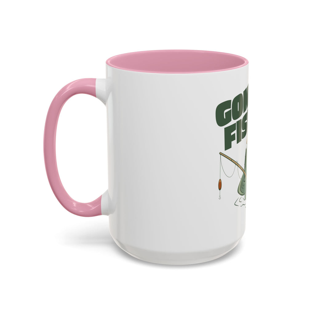 Gone Fishing fish character Mug | 11oz 15oz colorful ceramic