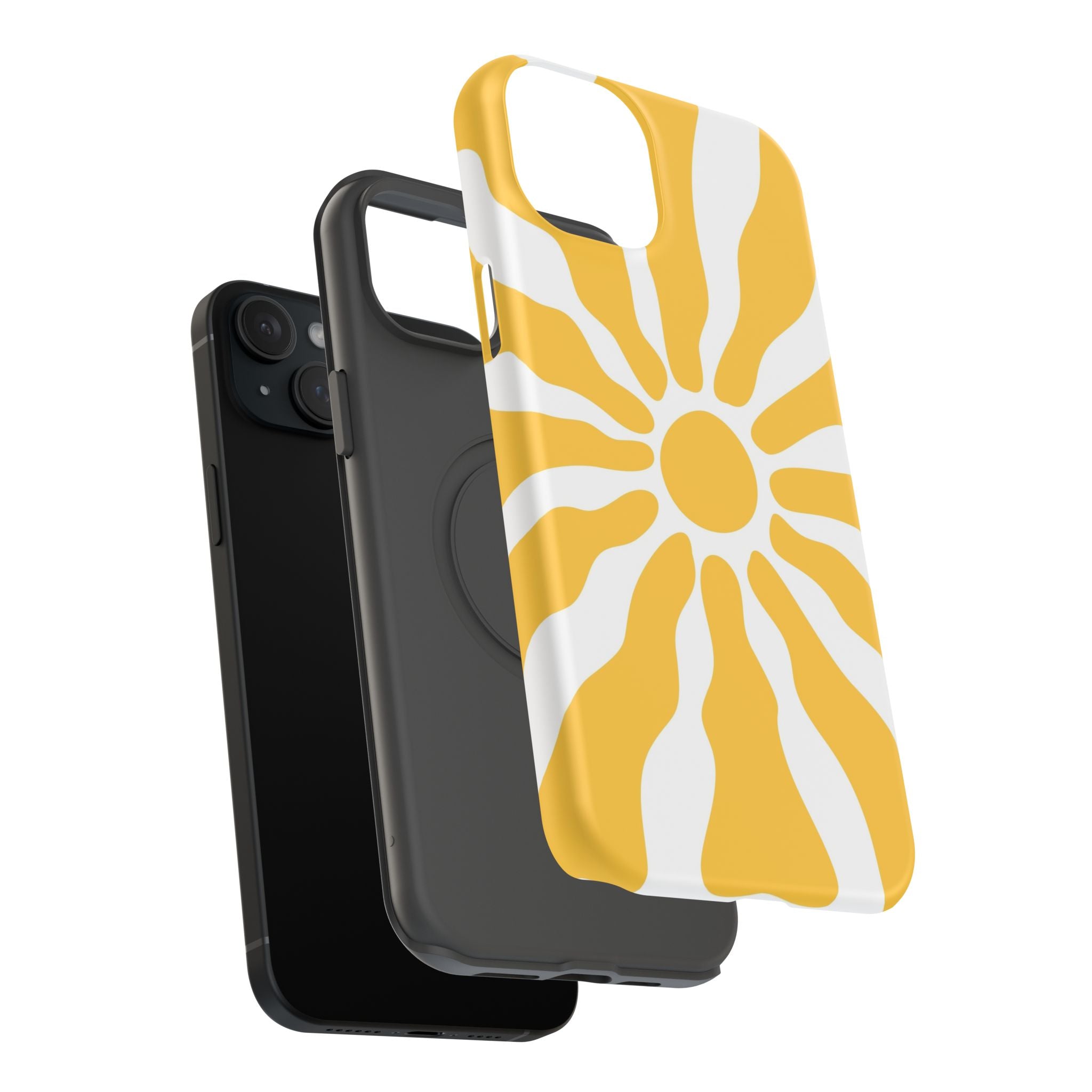 Retro Sunburst iPhone Case | Impact-Resistant Phone Case
