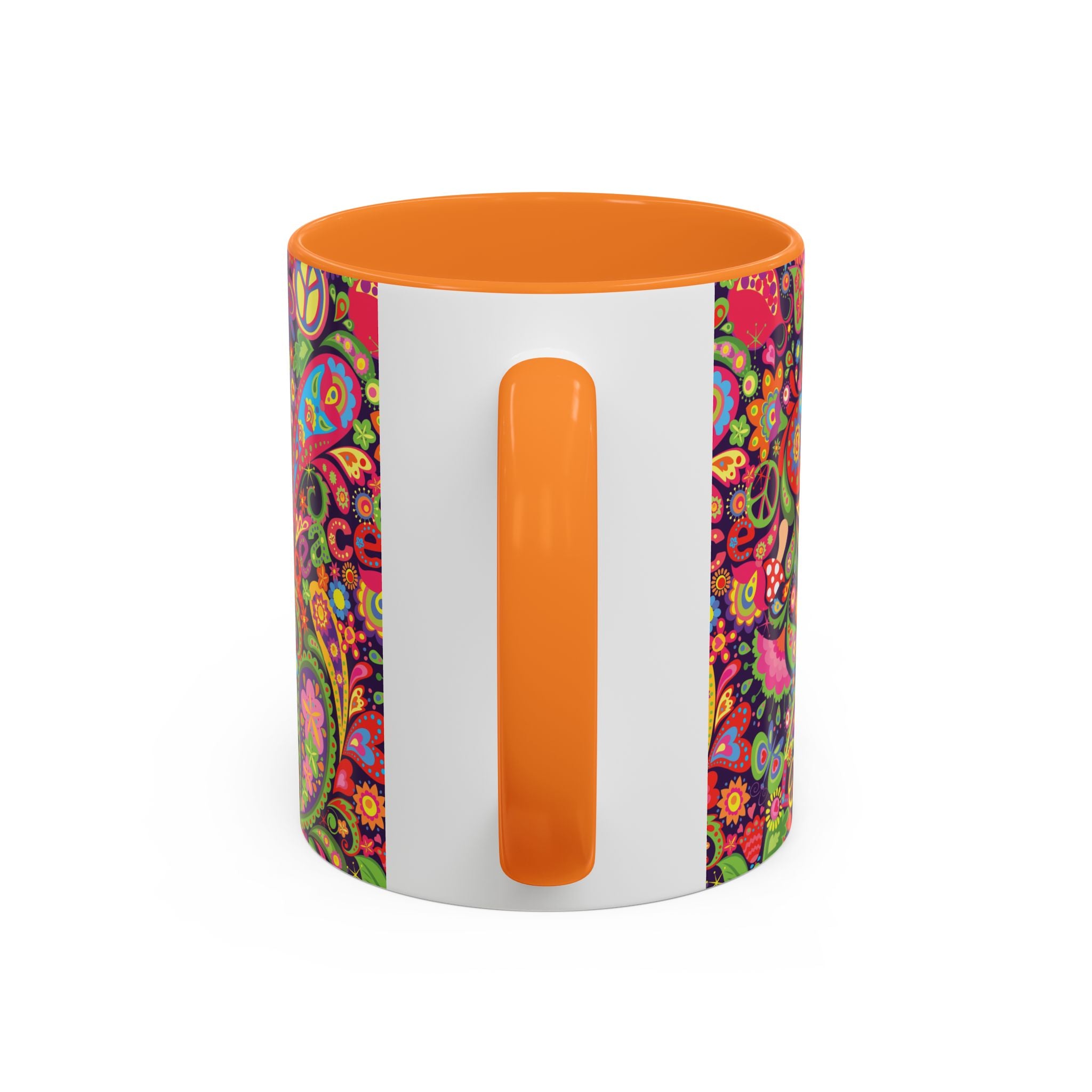 Psychedelic Paisley Peace Mug | Colorful 11oz or 15oz Ceramic