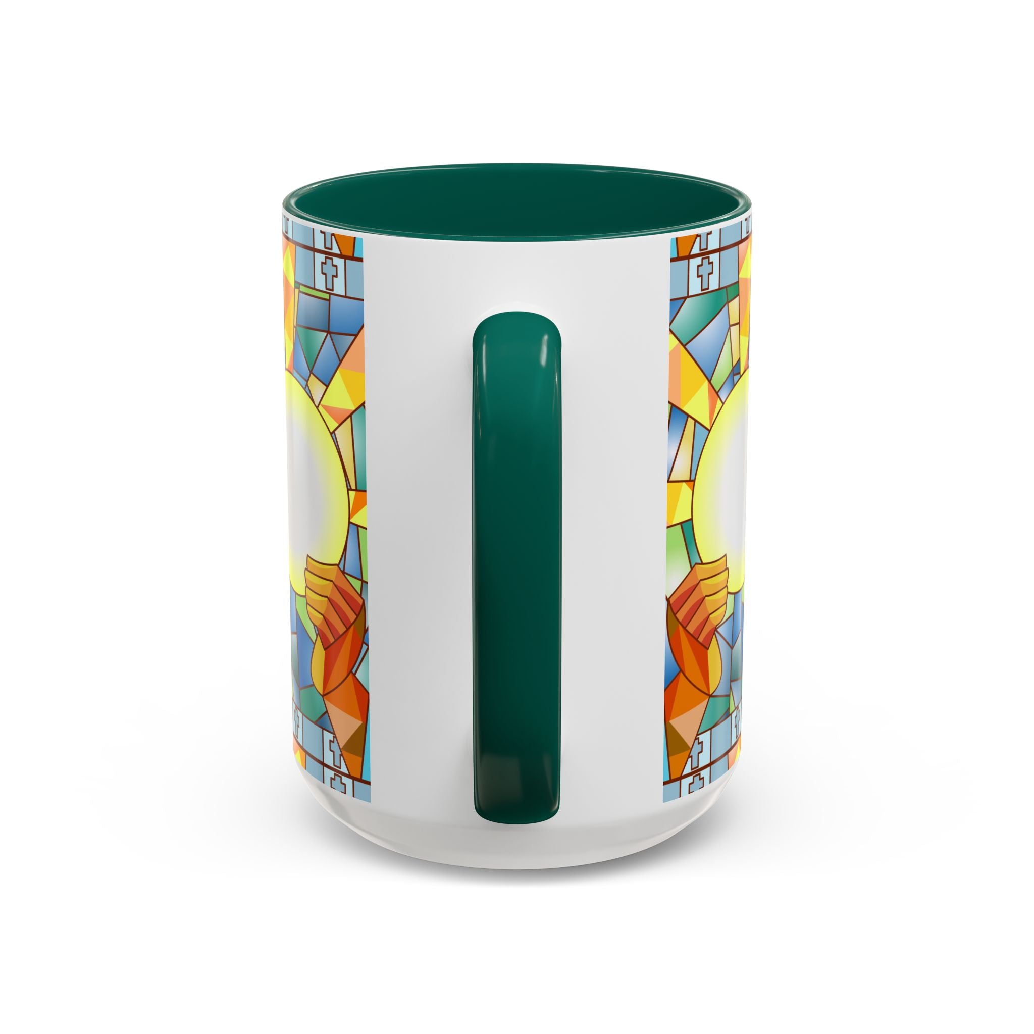 Stained Glass Eucharist Chalice Mug | Church Communion Ceramic Mug