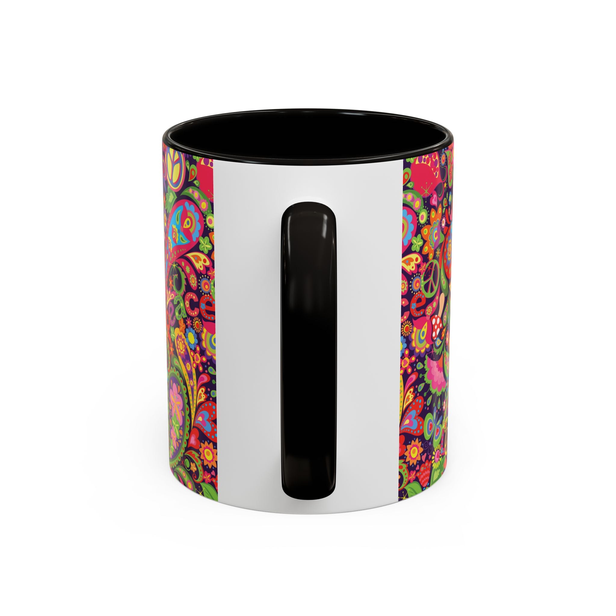Psychedelic Paisley Peace Mug | Colorful 11oz or 15oz Ceramic