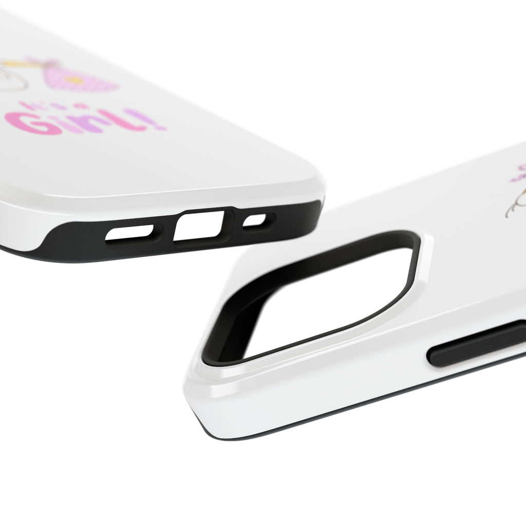 Phone Case - "It's a Girl!" Stork Baby Announcement Impact-Resistant Case