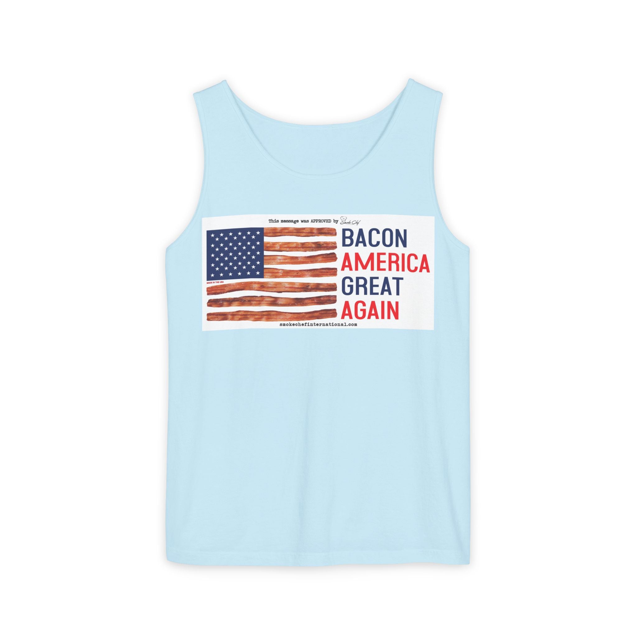 Bacon America Great Again Tank Top | American Flag Bacon Graphic